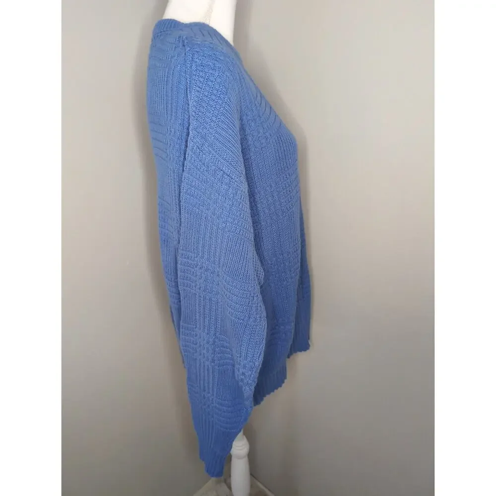 Christian Dior chunky grandpa preppy basket weave XL luxury sweater
